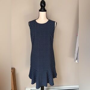 Lark & Ro Sleeveless Peplum Hem Shift Dress | Women's Sz 10